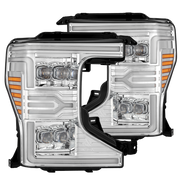 20-22 Ford Super Duty NOVA-Series LED Projector Headlights Chrome | AlphaRex