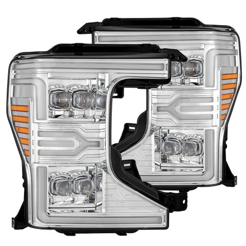 20-22 Ford Super Duty NOVA-Series LED Projector Headlights Chrome | AlphaRex