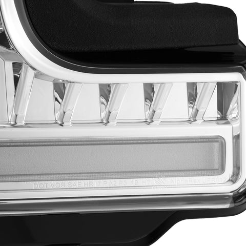 17-19 Ford Super Duty MKII LUXX-Series LED Projector Headlights Chrome | AlphaRex