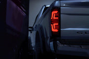 17-19 Ford Super Duty PRO-Series LED Tail Lights Jet Black | AlphaRex