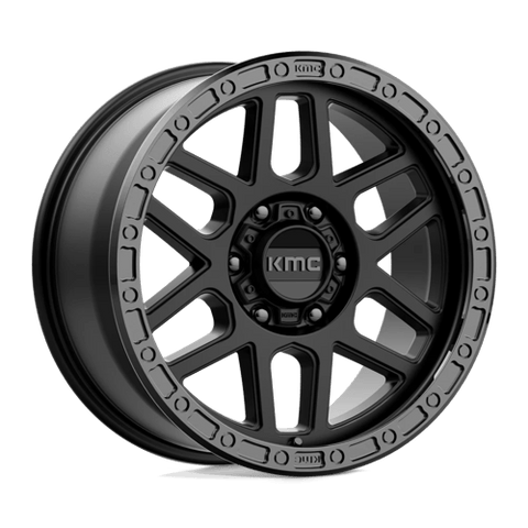 KMC KM544 Satin Black Mesa Wheel w/Gloss Black Lip