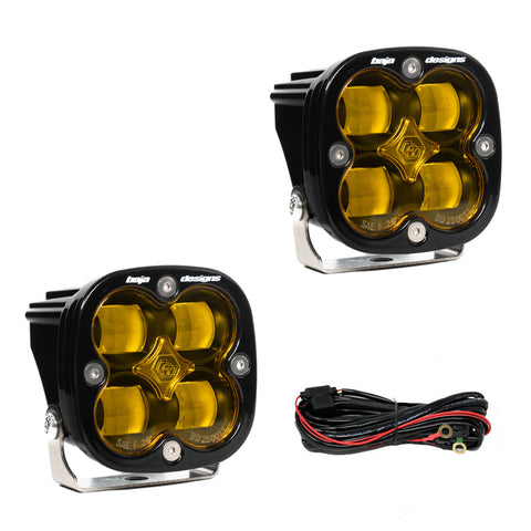 Squadron SAE LED Auxiliary Light Pod Pair (Amber Lens)