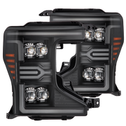 20-22 Ford Super Duty NOVA-Series LED Projector Headlights Black | AlphaRex