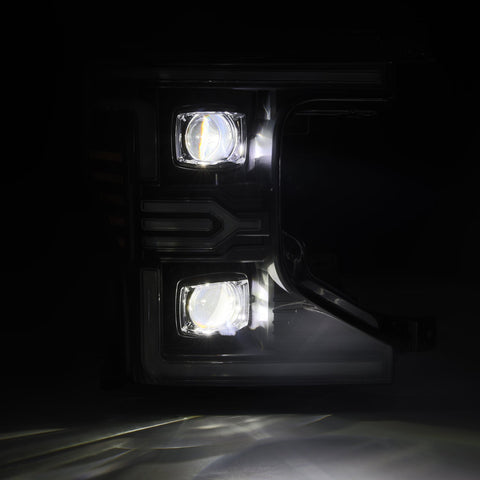 20-22 Ford Super Duty LUXX-Series LED Projector Headlights Black | AlphaRex