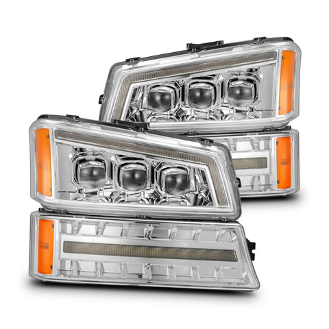 03-06 Chevrolet Silverado/02-06 Avalanche (without body cladding) NOVA-Series LED Projector Headlights