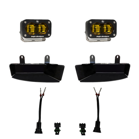 Baja Designs 2019+ Dodge Ram 2500/3500 S2 SAE Fog Pocket Light Kit (Laramie and Higher Trim)