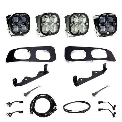 2023+ Ford Super Duty Baja Designs Squadron SAE / Squadron Sport Dual Fog Light Kit