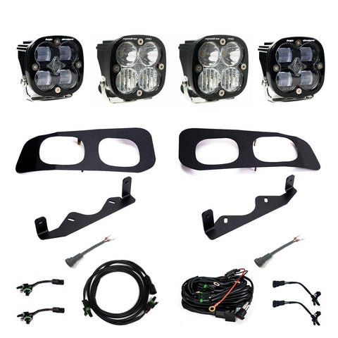 2023+ Ford Super Duty Baja Designs Squadron SAE / Squadron Pro Dual Fog Light Kit