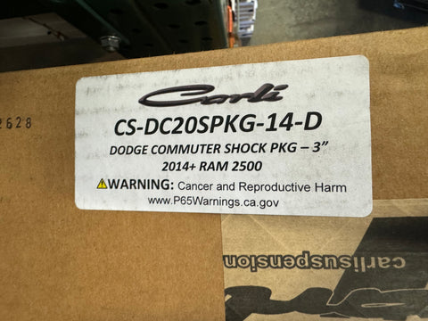 [Open Box] Carli Dodge Commuter Shock Package for 2014+ Ram 2500 - 3" Diesel