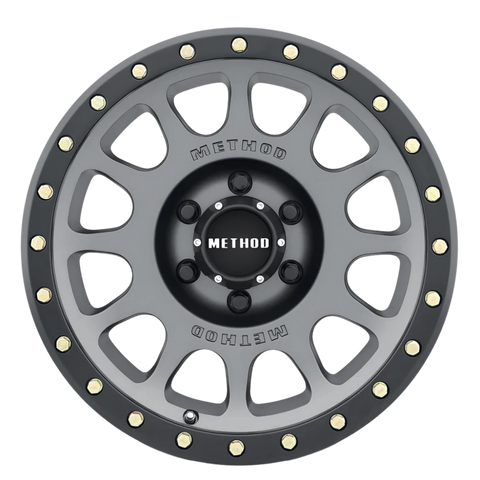 Method Race Wheels 305 | NV | TITANIUM - MATTE BLACK LIP