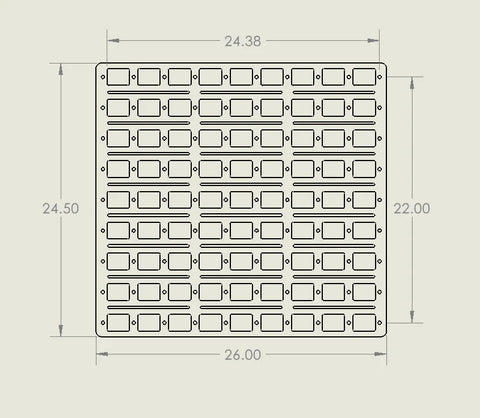 CJC Built Large Comp (Universal) Panel- 24.5"x26"