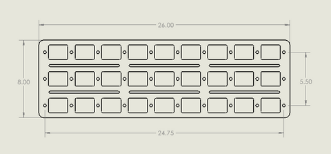 CJC Built Medium Comp (Universal) Panel- 8"x26"