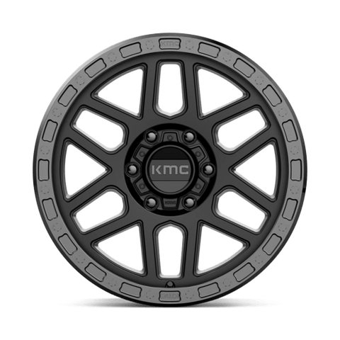 KMC KM544 Satin Black Mesa Wheel w/Gloss Black Lip