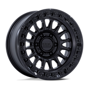 KMC KM552 MATTE BLACK W/ GLOSS BLACK LIP IMS Wheel