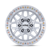 KMC KM549 GLOSS SILVER W/ MACHINED FACE GRS Wheel