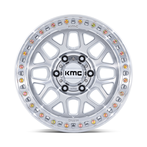 KMC KM549 GLOSS SILVER W/ MACHINED FACE GRS Wheel