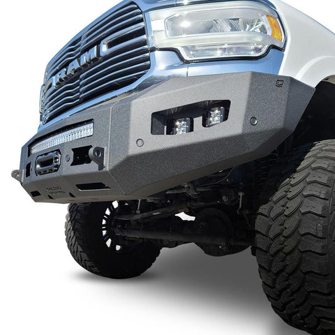 CHASSIS UNLIMITED 2019-2021 RAM 2500/3500 ATTITUDE SERIES FRONT WINCH BUMPER- NO PARKING SENSORS - CJC Off Road