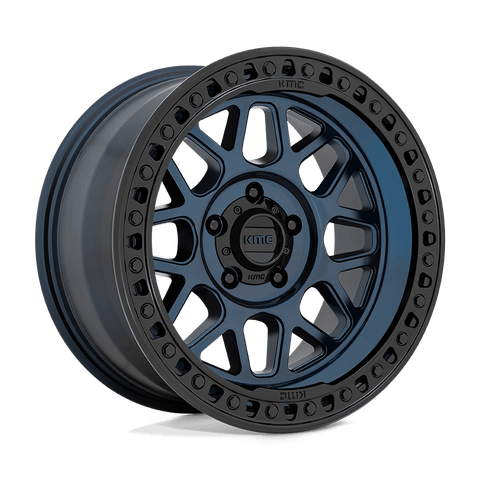 KMC KM549 Midnight Blue w/ Gloss Black Lip GRS Wheel - CJC Off Road