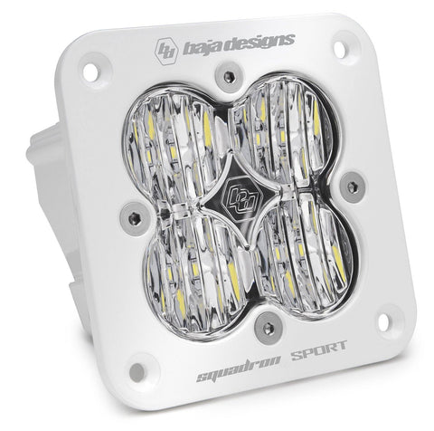 Baja Designs Squadron Sport White, Flush Mount, LED - CJC Off Road