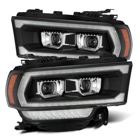 Alpha Rex 19-22 Ram 2500/3500/4500/5500 LUXX-Series LED Projector Headlights Black - CJC Off Road