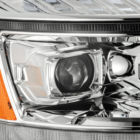 Alpha Rex 06-08 Dodge Ram LUXX-Series LED Projector Headlights Chrome - CJC Off Road