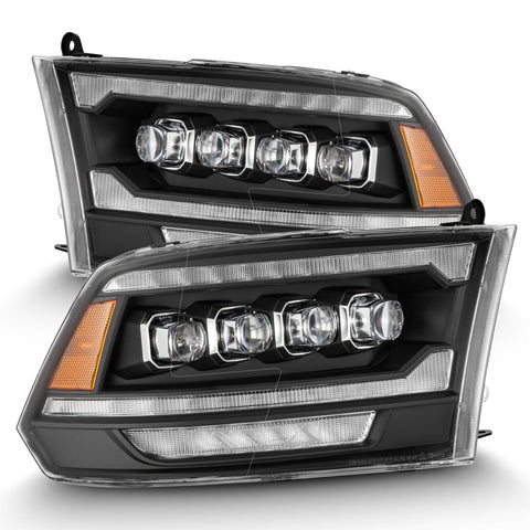 Alpha Rex 09-18 Ram Truck NOVA-Series (5th Gen 2500 G2 Style) LED Projector Headlights Black - CJC Off Road