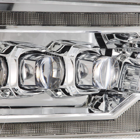 Alpha Rex 09-18 Ram Truck NOVA-Series (5th Gen 2500 G2 Style) LED Projector Headlights Chrome - CJC Off Road