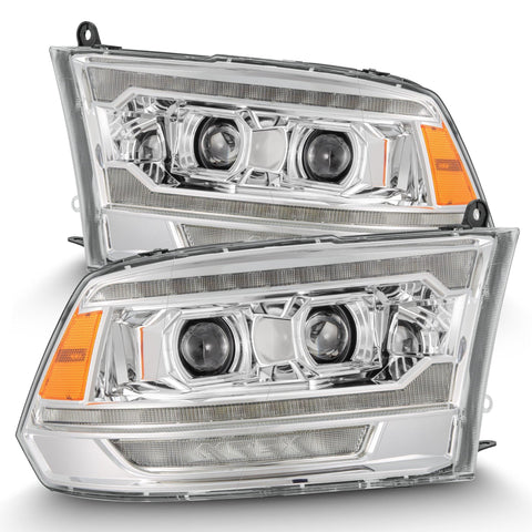 Alpha Rex 09-18 Ram Truck LUXX-Series (5th Gen 2500 G2 Style) LED Projector Headlights Chrome - CJC Off Road