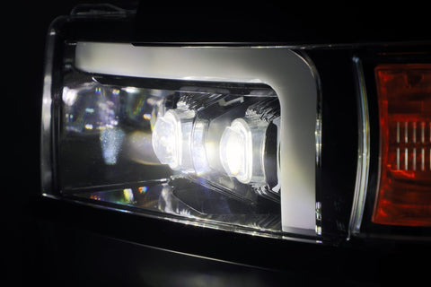 Alpha Rex 15-19 Chevrolet Silverado 2500HD/3500HD NOVA-Series LED Projector Headlights Chrome G2 - CJC Off Road