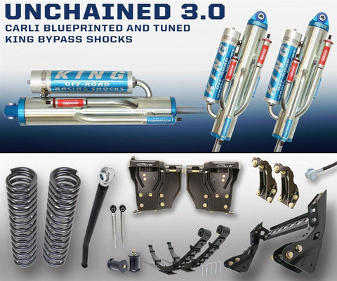 Carli Ford Super Duty 05-16 Unchained 3.0 Bypass 4.5" Lift Suspension System - CJC Off Road