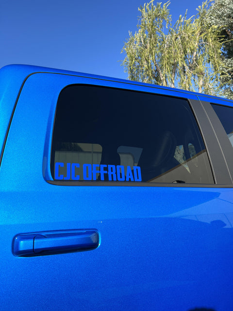 CJC Off Road Long Window Sticker - CJC Off Road