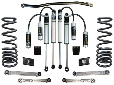 Icon Vehicle Dynamics 2003 - 2012 Dodge 2500/3500 4WD 2.5" Suspension System - Billet Stage 3 - CJC Off Road