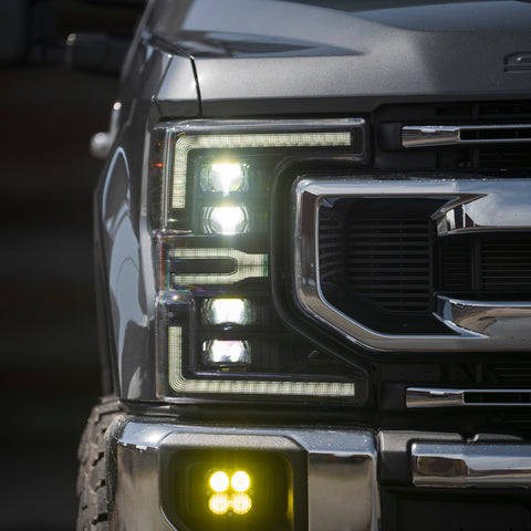 MORIMOTO FORD SUPER DUTY (20-22): XB LED HEADLIGHTS (WHITE OR AMBER DRL))