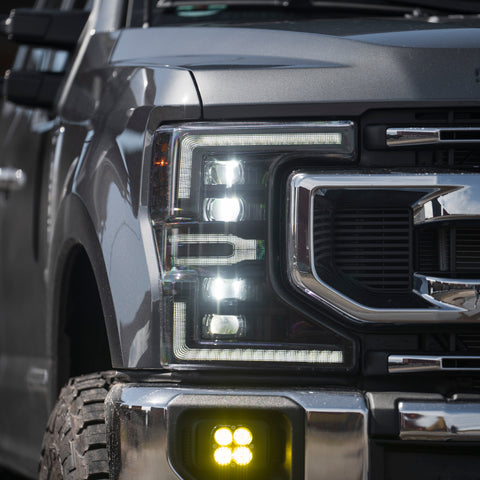 MORIMOTO FORD SUPER DUTY (20-22): XB LED HEADLIGHTS (WHITE OR AMBER DRL))