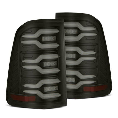 Alpha Rex 19-22 Ram 1500 LUXX-Series LED Tail Lights Black - CJC Off Road