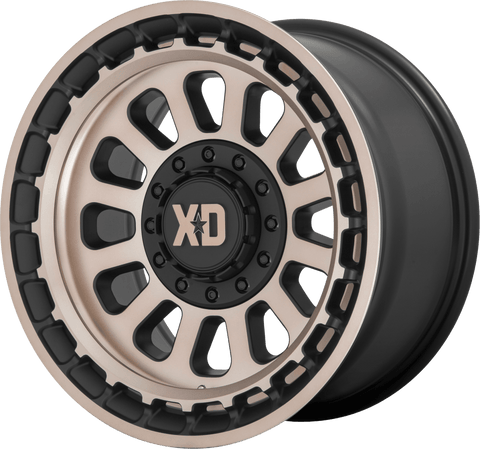 KMC XD856 Omega Matte Black With Bronze Tint Wheel - CJC Off Road